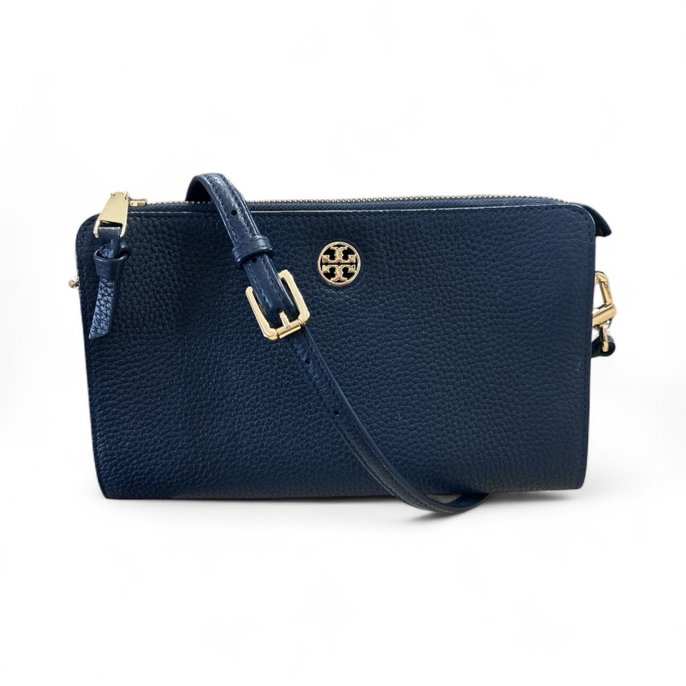 Tory Burch Navy Brody Pebbled
Wallet Crossbody
